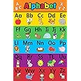 Wildmark ABC Learning Alphabets Printed Educational Wall Chart Poster Laminated (Glossy Thick Paper, 12x18 Inches, Multicolour)