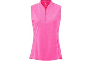 MoFiz Top Femme sans Manches Débardeur Sport T Shirt Respirant avec Fermeture éclair