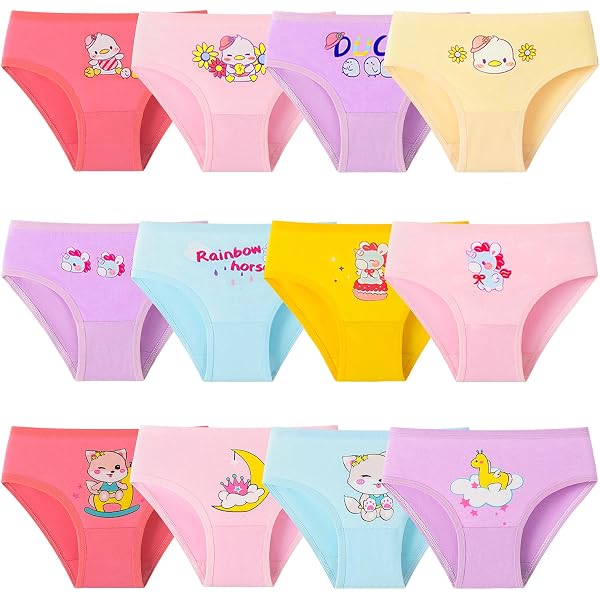 Adorel Mutande Cotone Slip Intimo Ragazza Pacco Da 12 Abbellimento - 3