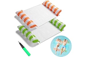 DOEPEBAE 2 Pack Water Hammock, Inflatable Pool Chair, Lilos and Inflatables Pool Chair Pool Inflatable Pool Noodle, Pool Inflatables for Adults in Summer Beach or Swimming Pool