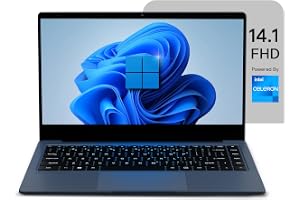 Neopticon BrowseBook 14.1" FHD IPS Laptop | Best Student & Office Work Laptop | Celeron N4020 | 8GB RAM | 256GB SSD | Windows