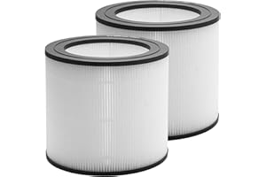 TOMORAL FY0611 Filtres HEPA Remplacement Compatibles avec Purificateurs Air Philips AC0650 et AC0651/10, Numéro Pièce FY0611/30, Paquet 2