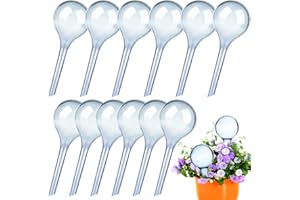 AUGENSTERN 12 Pcs Plant Watering Globes Small Plant Watering Devices Automatic Self Watering Bulbs Plastic Plant Waterer Drip Irrigation Device for Indoor Outdoor Plants Flowers (Blue)