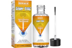 HOWKUN Skin-Tag-Removal-Kit Extra-Strength-Skin-Tag-Remover Safe-Gentle-Wart-Remover Tag-Dry-Fall-Away Easy-Use-at-Home
