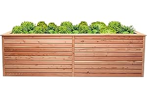 Mega Holz Hochbeet Rhombus XL Lärche Holz für Außen Naturbelassen Kräuterbeet Gemüsebeet Pflanzkübel