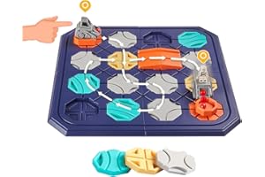 Juego de Mesa SGILE 16 Piezas, construcción de Carreteras para niños de 3-10 años, Rompecabezas Stem, Laberinto y Pistas de Carreras. Juguete Interactivo para niños y niñas de 3 a 6 años.