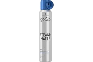 ‎GOT2B got2b Strand Matte Haarspray (200 ml), Haarspray für Männer verleiht matte Surfer Looks, Styling Spray für noch bessere Surfer Styles und längeren Halt, ohne Beschweren