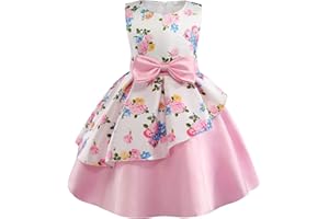 CICHIC Girls Party Dress Elegant Princess Wedding Birthday Flower Girl Bridesmaids Dresses Kids Prom Formal Frocks Age 2-10 Years