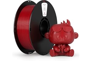 kexcelled PLA Filamento para Impresora 3D 1,75 mm +/- 0,03 mm, Colores Vivos, Alta Estabilidad, Apto para la Mayoría de Impresoras FDM, Bobina de 1 kg (2,2 lbs), Rojo Borgoña