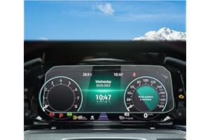 RUIYA Compatible with Volkswagen VW Golf MK8 2020-2023 Active Info Screen Protector for Car Navigation Crystal Clear HD Scratch-Resistant GPS Transparent Screen Protector [10.25 Inches]
