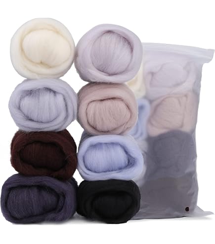 Pelote Laine Mérinos 100% MeriWoolArt 4-5cm - Laine Feutrage Humide Aiguille Tricot Grosse Maille