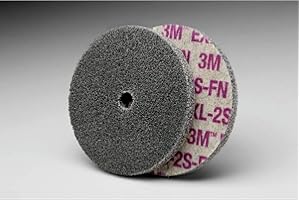 3M Scotch-Brite(TM) EXL Unitized Wheel, Aluminum Oxide, 6 Diameter, 5000 rpm, 1 Arbor, Fine Grit (Pack of 4)