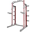 Signature Fitness SF-SS1 1,000 Pound Capacity 3” x 3” Power Rack Squat Stand, Includes J-Hooks and Safety Spotter Arms, Optional Conversion Kits, Half Conversion kit Only