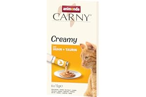 Animonda Carny Creamy Adult Karma dla Kotów, Kurczak/Tauryna, 9 x 15 g