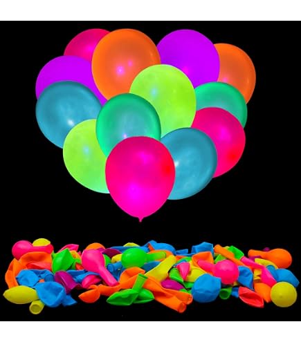 Forniture per feste che si illuminano al buio: il set di sfondo fotografico Let's Glow include 2 fogli di carta per graffiti e 5 penne colorate fluorescenti per decorazioni per feste al