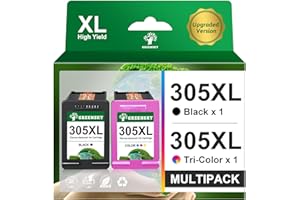 305 305XL Ersatz für HP 305 Druckerpatronen XL für HP Envy 6020e 6020 6022 6022e 6032e 6400 6420 6432e für HP DeskJet Plus 4100 4120e 4122 4122e DeskJet 2720e 2720 2722e 305 Schwarz Farbe