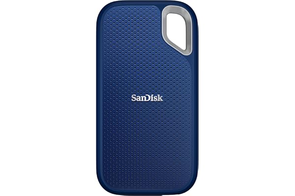 SANDISK Extreme 1TB Portable External SSD, 1050MB/s R, 1000MB/s W, 3m Drop Protection, IP65 Water/dust Resistant, PC,MAC & Ty