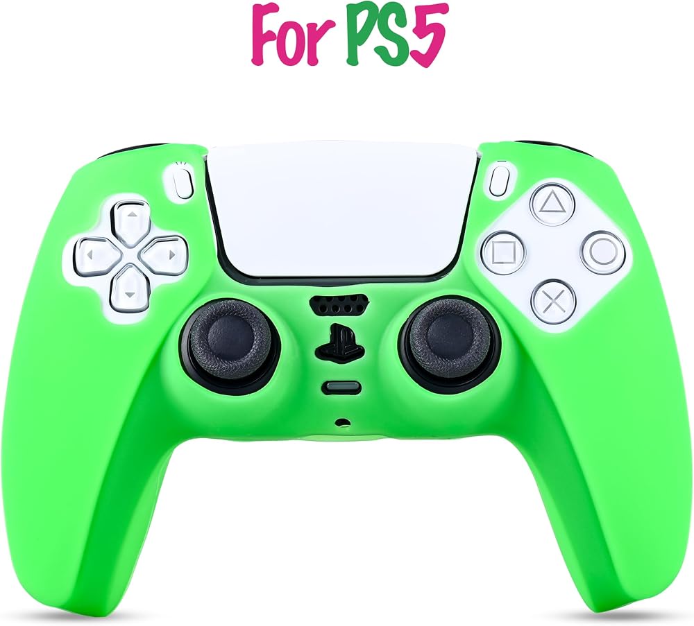 Kontorland PS5 Gamepad Uyumlu Silikon Kılıf - Color Chaos (Green Energy)
