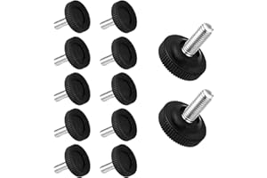 DSLSQD Nóżki do mebli, poziomujące, regulowane nóżki meblowe, nogi stołowe, wytrzymałe nóżki poziomujące, wkręcane poziomujące do mebli do szafek stołowych, krzeseł, stołków barowych, biurka, komody,