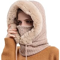 Utomhuskörning, dam, vinter, varm, vindjacka, hatt-tröja, hatt med haklapp