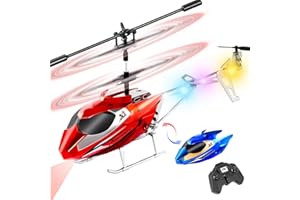 HANDWELL Ferngesteuerter Hubschrauber für Jungen und Erwachsene Doppelkopf-Ersatz 2.4G RC Helikopter Spielzeug 3.5 Kanäle Positioniert Höhe Flugzeug Weihnachts- und Geburtstagsgeschenke für Kinder ab 6 Jahren
