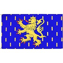 Drapeau De Table Royaume De France 21x14cm - AZ FLAG - Monarchie Constitutionnelle