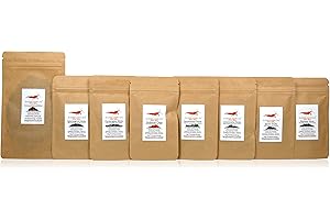 GARNELEN4YOU® FeedLine Samples | Probeset Premium Garnelenfutter | klimaneutrale Verpackung | Made in Germany | Garnelen, Krebse und Schnecken | 7 Sorten + SMBB | regional, sozial, nachhaltig