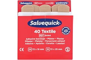 6x Salvequick®-Refill-Einsatz Strips 6444 elastisch - B07V2P82Z7 | Packung (40 Stück)