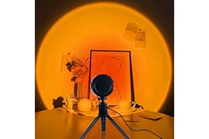 TSLBW Lampe Coucher De Soleil, Sunset Aura Projection Lamp, Luminosité RéGlable Romantique LED Light Rainbow Lampe, pour Anniversaire FêTe Salon Chambre