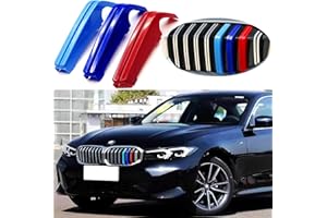 Goodream Garnitures de calandre compatibles avec BMW G20 Série 3 2023 Sedan 330i 330e Accessoires pour grille rénale standard (8 faisceaux)