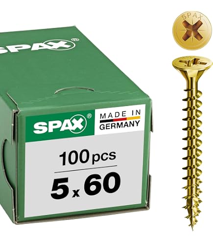 Confezione da 500 viti per legno in acciaio zincato, 4,0 x 20 mm, testa