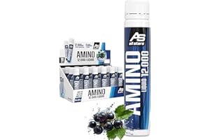 ‎ALL STARS All Stars Amino Liquid 18 x 25 ml Black Currant I Aminosäuren flüssig & hochdosiert I Drink mit BCAA + Glutamin + L-Arginin I Sirup zum Mischen mit Wasser I flüssiges Supplement zuckerfrei