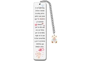 FCZIVA Marcadores De Libros Sobrina Regalo De Cumpleaños Personalizado Marcador De Metal Inspirador a La Graduación De La Universidad Lindo Recuerdo Navidad Motivacional Marcador De Acero Inoxidable Fomentar