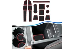 SXCY Alfombrillas de Goma para Seat Ateca FR, Alfombrillas de Goma Antideslizantes para el reposabrazos del Coche, Soporte para Bebidas, Alfombrilla de Almacenamiento, Accesorios Interiores