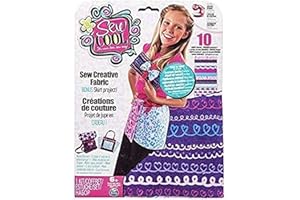 COOL MAKER Sew Cool - 6024391 - Kit De Loisirs Créatifs - Kit 10 Grandes Feutrines Avec Patrons - Barquette - Modèle Aléatoire