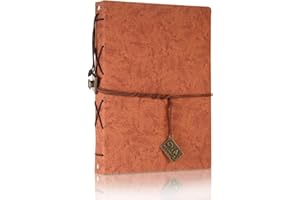 THXMADAM Album Foto Retrò Pelle Fai da Te Scrapbook Album Fotografico Libro Degli Ospiti 60 Pagine Nere Per Matrimoni Compleanni Viaggi Festa Della Mamma San Valentino E Natale Regalo