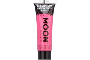 Moon Glow - Neon UV Face & Body Paint - 12ml Tubes (Intense Pink)