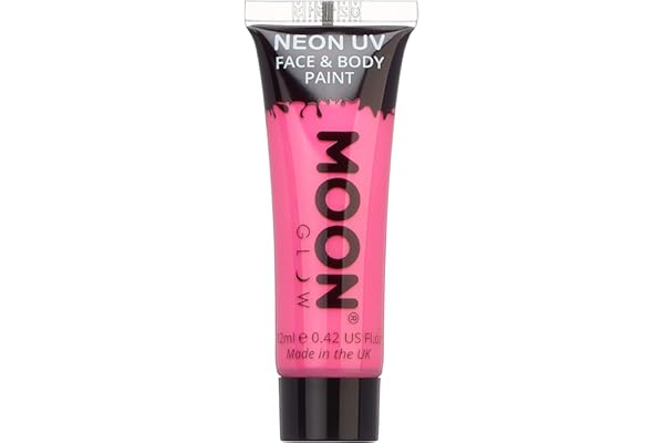 Moon Glow – Peinture fluo UV intense rose visage & corps.12 ml