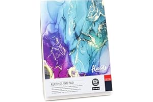ARTSERVICE-TUBE Alcohol Ink Block, Alcohol-Tinte Block, Alkohol-Tinte Papier, Bogenware, 525g/m² (34 x 48 cm Block)