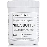 Sheabutter kaltgepresst und unraffiniert 500g - 100% reine Pflege oder perfekte Basis für hochwertige Pflegeprodukte von wese