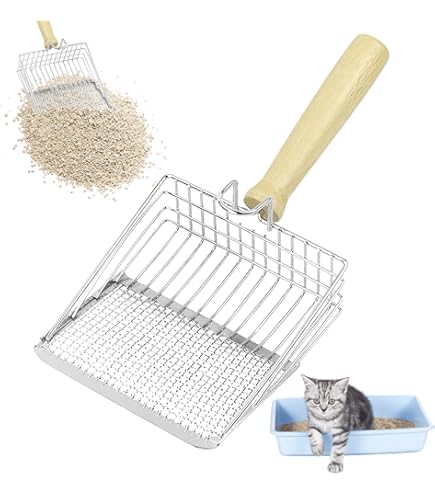 Paletta Lettiera Gatti In Acciaio Inox - Con Filtro Grumi, Manico Antiscivolo, Efficiente - Foto 10