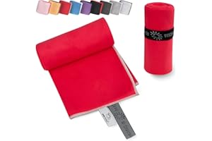 Wowtowelz Microfibre Towel – Compact and Lightweight – Microfibre Towel Quick-Drying – Travel Towel, Sports Towel, Beach Towel – Bath Towel Large – Fitness, Sports, Swimming