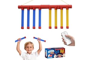 ZENOVA Catching Sticks Games,Falling Stick Catching Game,Drop It Catch It Win It Reaction Game,3 Dropping Speeds Quick Reaction Hand-Eye Coordination Training Toy for Kids Adults (Battery powered)