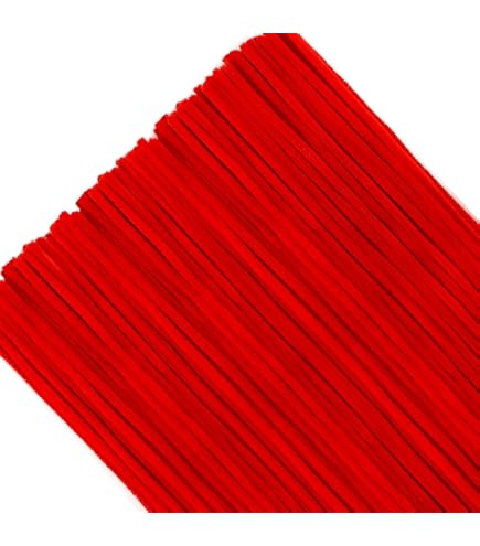 TOAOB Pijpenragers, wit, om te knutselen, 300 stuks, chenilledraad, pijpenrager, lang, 30 cm x 6 mm, pijpenreiniger, knutselen, voor doe-het-zelf knutselprojecten