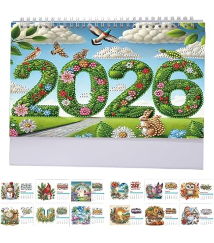 STARTONYOU Diamond Art Tischkalender 2026 | DIY Kalender Mit To-Do-Liste | Weihnachten Geschenk