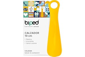 biped calzador de plástico 18 zentimeter – Mini cuerno de zapato de viaje ergonómico – Ideal para niños y adultos – Accesorio práctico y compacto z2798(amarillo)