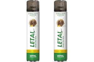 Zotal LETAL® Avispas y Nidos I-97 Aerosol Insecticida - Pack 2 Unidades de 1000 ml (2000 ml en total) | Elimina Avispas, Avispones y Nidos al Instante | Uso Interior y Exterior |