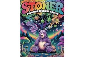 Stoner Coloring Book for Adults: 50 Psychedelic and Trippy Coloring Pages with Mandalas for Lovers of Weed, Cannabis, and Getting High