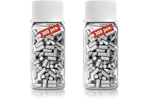 LNSYSNS 600 Piezas Piedras Mechero con Botella de Almacenamiento, 2,2 mm Color Plateado Piedra Mechero Recambio, Pedernales Universales para Encendedores Compatible con Zippo y Clipper Encendedores