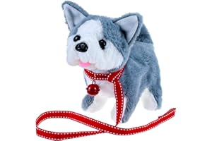 bdao gift Electronic Pet Dog Toys for 1 year old Girls,Electronic Plush Puppy Toys for 2 Year old Girls,Pet For Girls Kids Interactive Toy Walks,Barks,Shake Tail Animal Toy